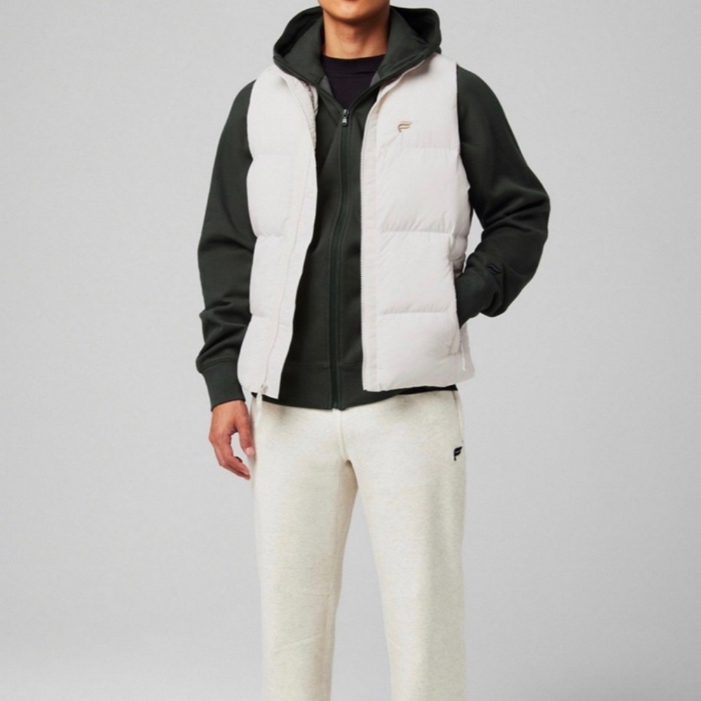 Fabletics Men’s Essential Puffer Vest White